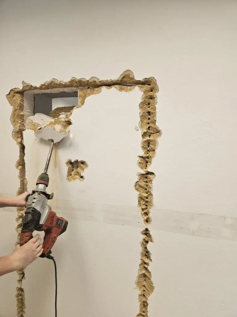 Příprava otvoru pro dveře